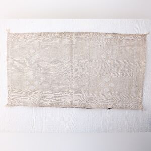 Moroccan Neutral Cactus Silk Lumbar Pillow Cover 38x21 Handwoven Boho Cushion